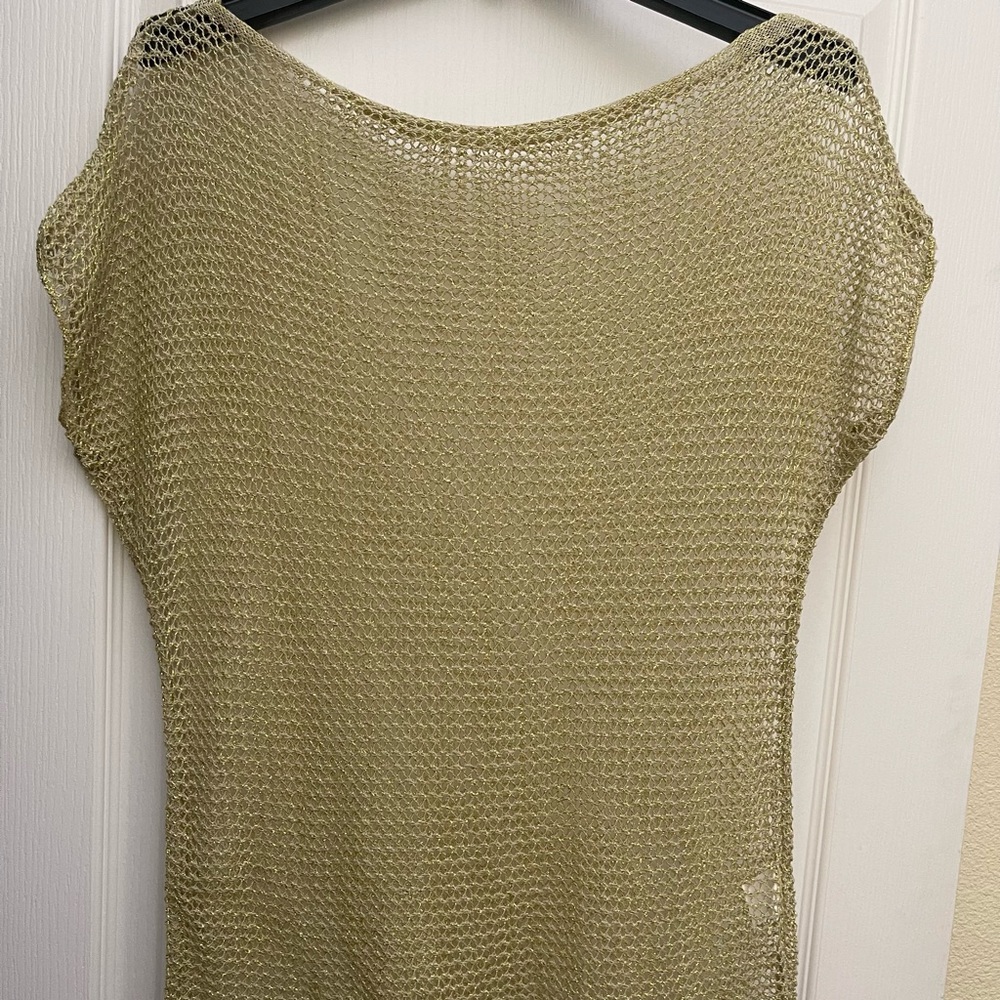 Golden Crochet Top